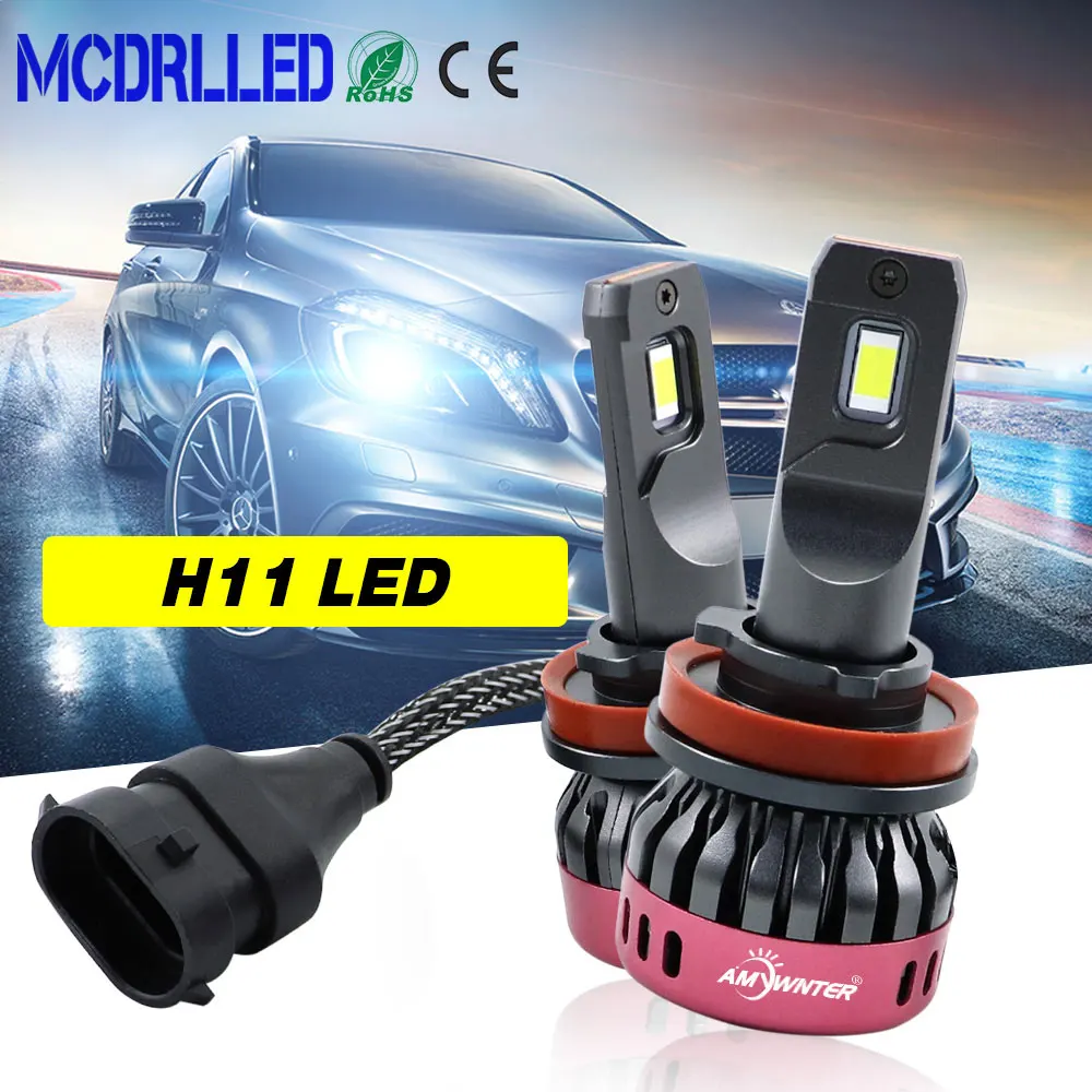Mcdrlled 2020 Новый супер яркий H1 Led H8 H9 H11 Автомобильные фары автомобильные лампы 3600lm 12v