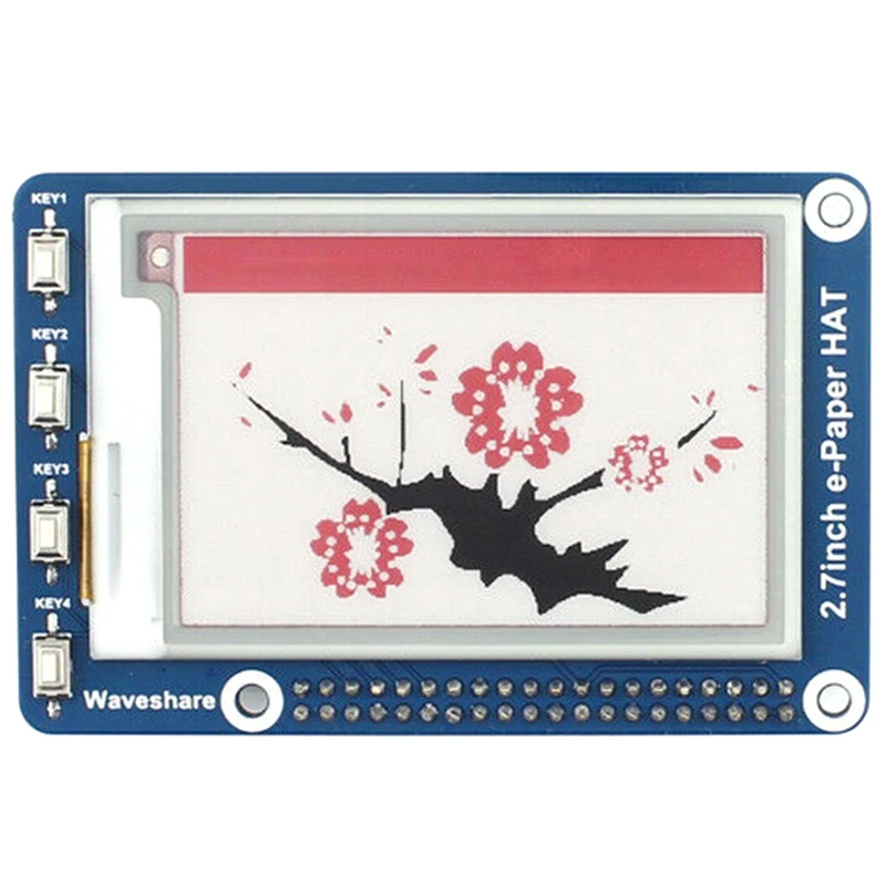 Waveshare 2 7 Inche Paper E Ink Display HAT 264X176 для Raspberry Pi 2B/3B/Zero W три цвета: красный черный белый SPI