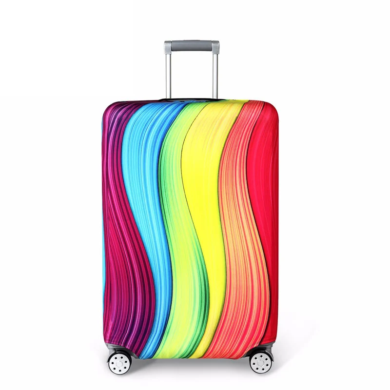 Suitcase Case Y Путешествие вокруг слова багаж защитные чехлы протектор Толстый эластичный костюм чехол для 1"-32" багаж дорожная сумка чехол 262 - Цвет: Suitcase Case Y