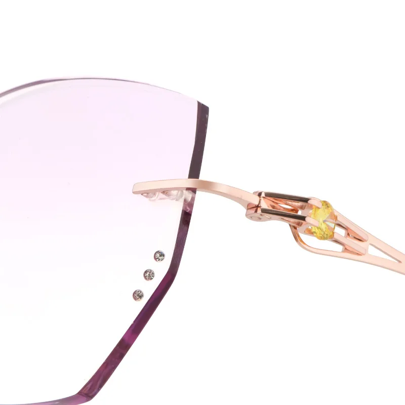 Женские очки оправа розовые линзы анти-синий свет по рецепту прогрессивный цвет