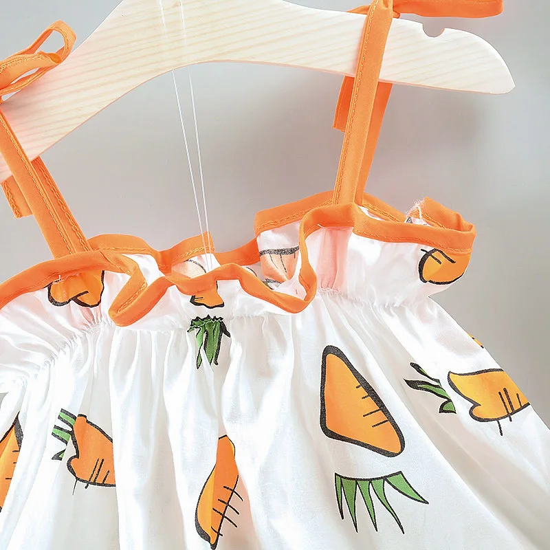 Платья без рукавов для малышей Летняя одежда девочек платье принцессы + шляпа