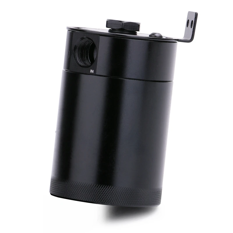 Oil Catch Can 2 Port Tank Baffled Air-Oil Separator Automobile Vent Pot Exhaust Waste Recovery | Автомобили и мотоциклы