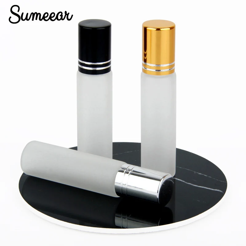 100 шт./лот 10 мл матовое стекло в рулоне для эфирных масел мини-фотоемкость