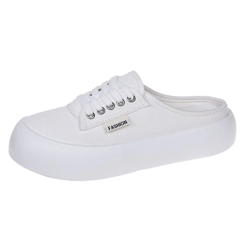 

Female Platform Flats Canvas Round Toe Slip-On Solid Shallow Casual 2021 New Arrivals Hot Sale Women Fashion Shoes Woman Classic
