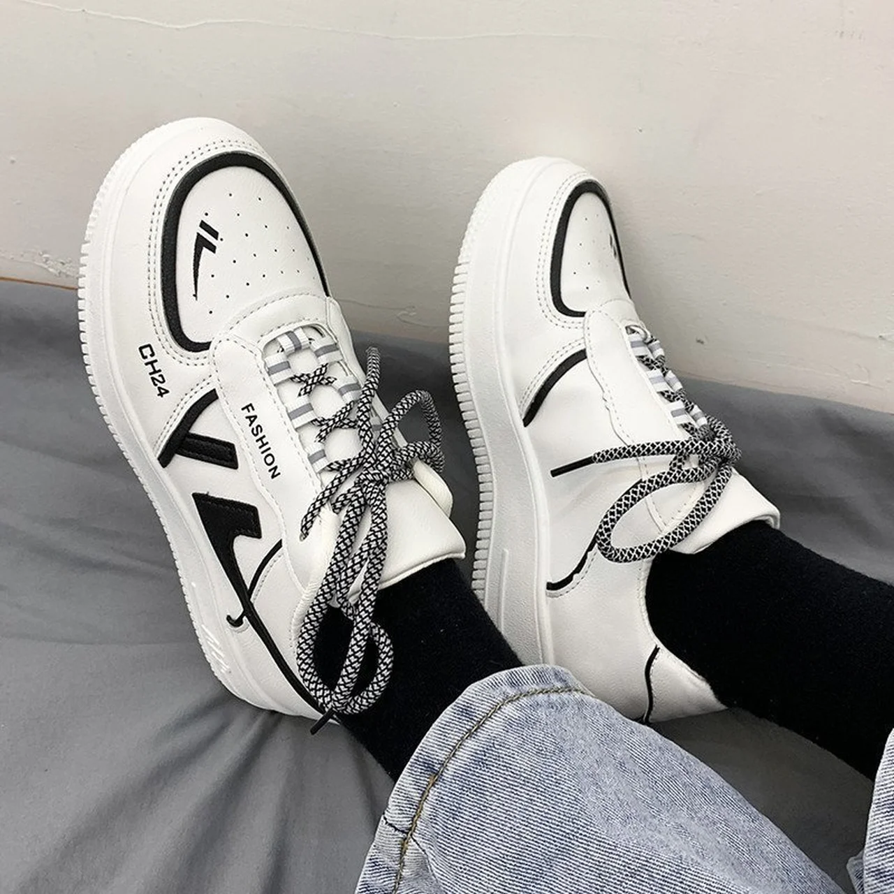 

Large size Women Shoes 2021 New Chunky Sneakers for Women Vulcanize Shoes Casual Fashion Platform Sneakers Trendy running shoes