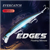 evercatch edges 15g120mm jerkbait floating wobblers topwater minnow rattling buzz hard bait for bass pike catfish fishing lure