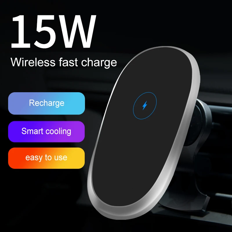 

15W Qi Magnetic Wireless Car Charger Phone Holder for Phone 13 12Pro Max Universal Wireless Fast Charging Car Phone Holder Mount