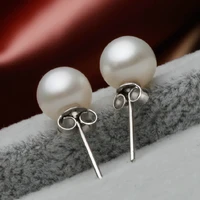 silver s925 sterling garnet stud earrings for women orecchini bizuteria gemstone topaz pearl garnet jewelry s925 earring women