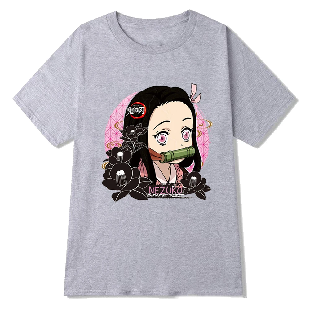 

2021 Fashion T-shirt Demon Slayer Personality T-shirt Women Kimetsu No Yaiba Japanese Anime Casual Tshirt
