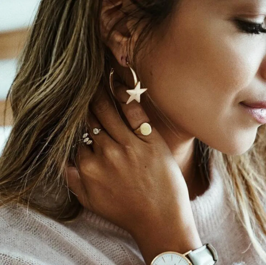 Модные круглые серьги Стразы с крючками для женщин эффектные Большие