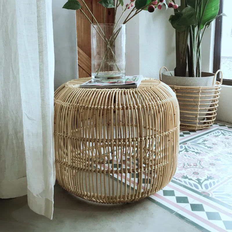 Современные минималистичные столики ручной работы журнальный столик из ротанга