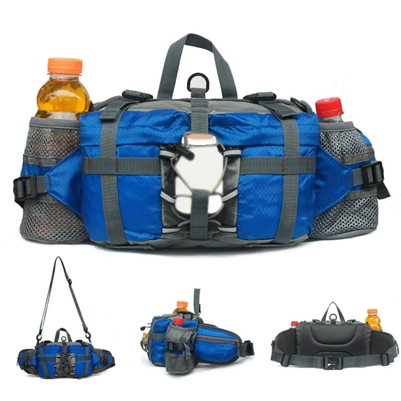 

Поясная сумка для занятий спортом на открытом воздухе, водонепроницаемый нейлоновый ранец для пешего туризма, велоспорта, скалолазания, ве...