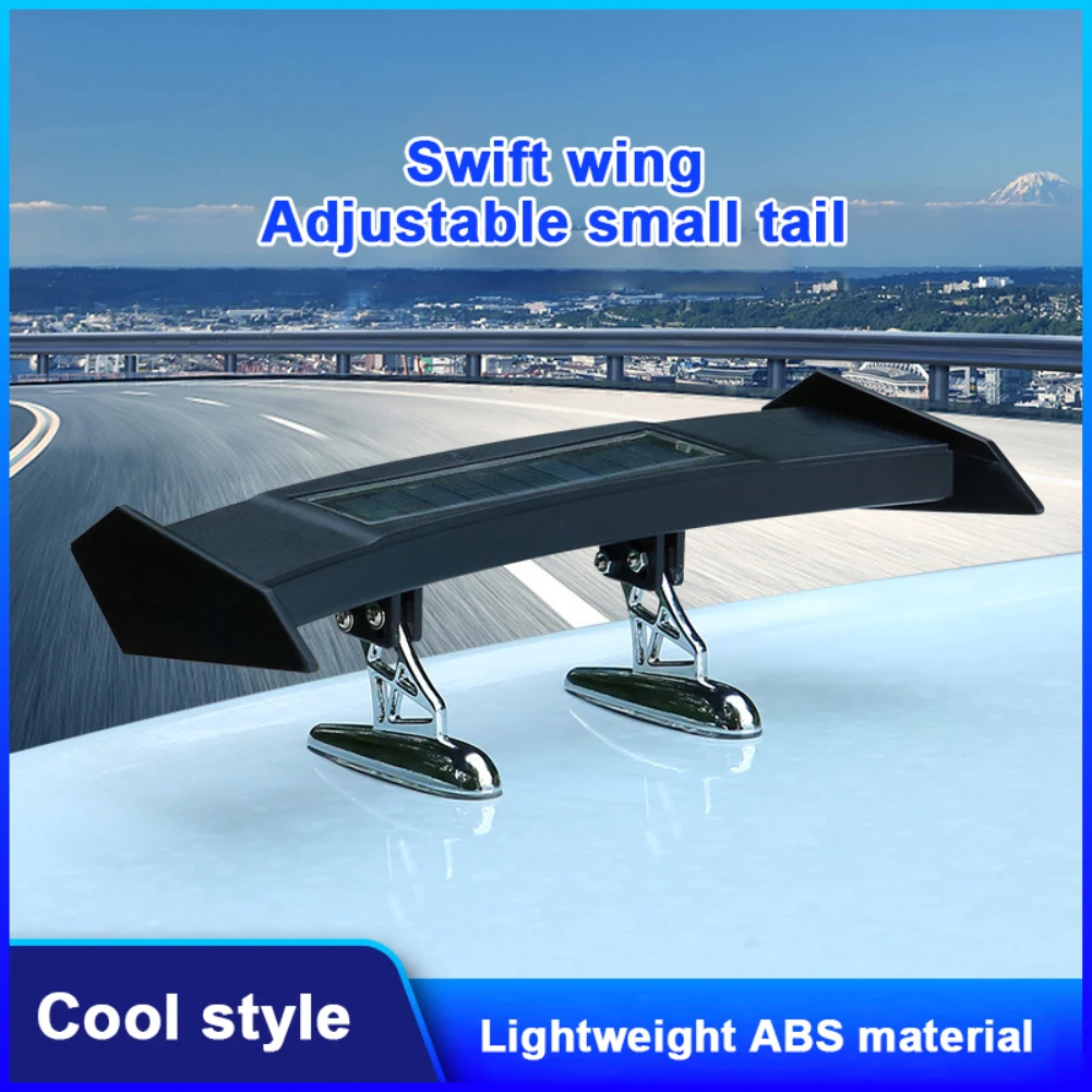

The new car tail change decoration universal mini tail with lights creative personality stickers solar anti-chasing lights