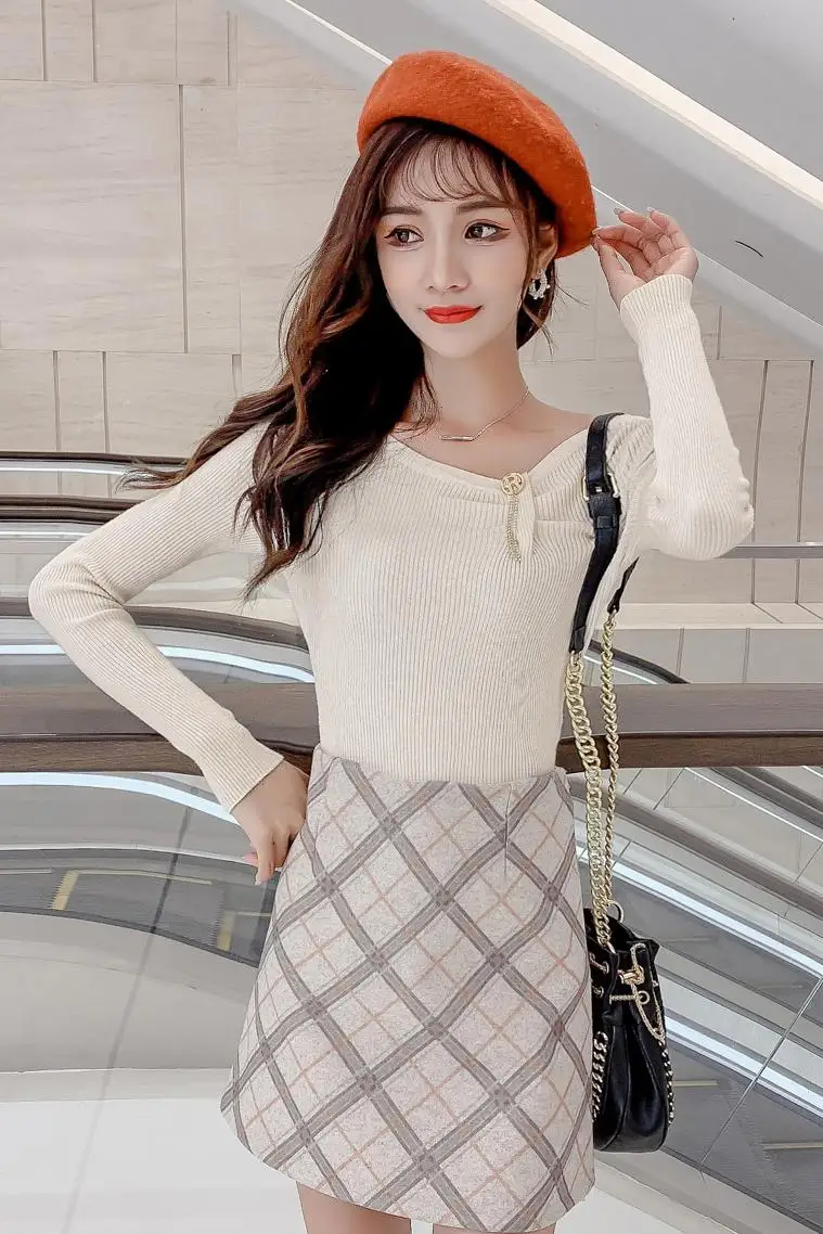 Осенне-зимний женский свитер высокого качества с круглым вырезом бесплатная