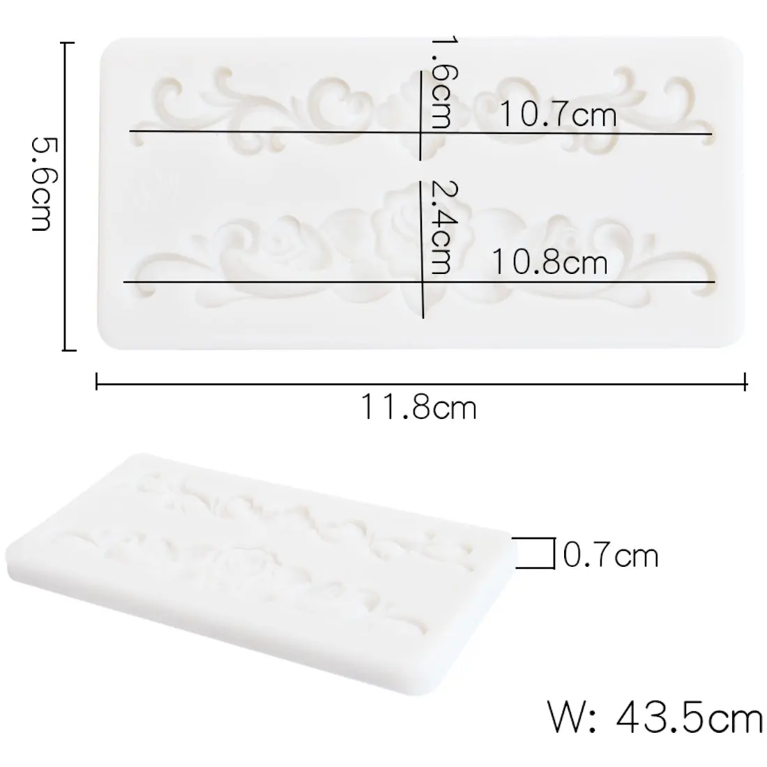 Рельефный кружевной Европейский узор Мягкая силиконовая форма DIY Инструменты