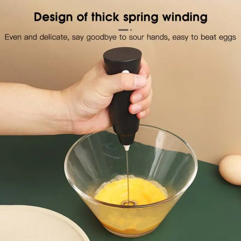 

Stainless Steel Electric Egg Beater Handheld Kitchen Whisk Milk Frother Butter Foamer Portable Coffee Maker Cappuccino Stirrer