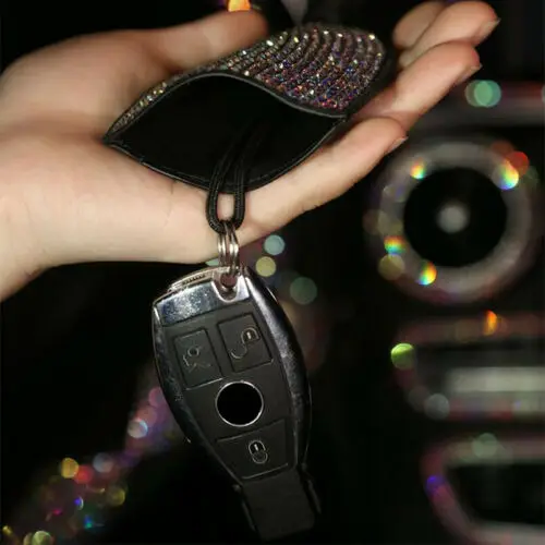 1 шт. Lxury Bling Универсальный кожаный держатель для ключей с кристаллами и
