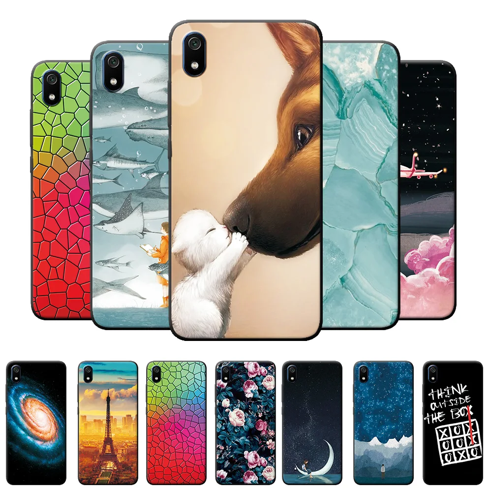Чехол для Xiaomi Redmi 7 7A чехол с пейзажем силиконовый телефона 6 6A 8 8A задняя крышка
