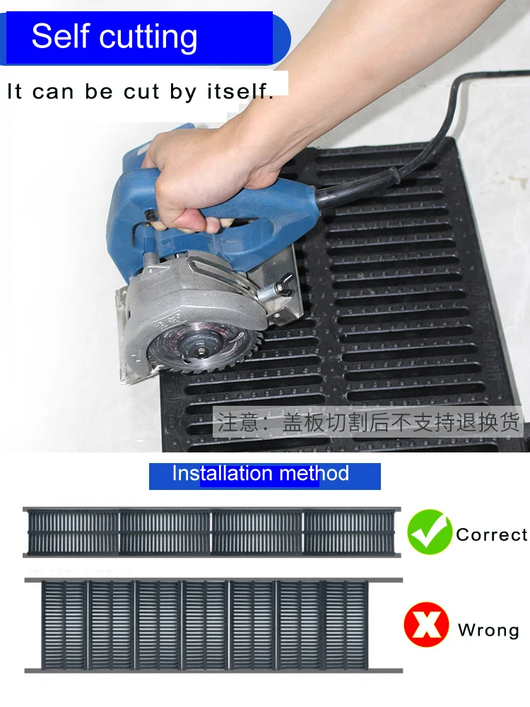 Огнестойкая уличная или кухонная решетка из полимерного пластика решетки для