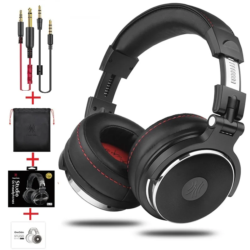 

Wired Headset Professional Recording Studio Professional DJ Head-mounted With Microphone High-fidelity Monitoring Music Headset