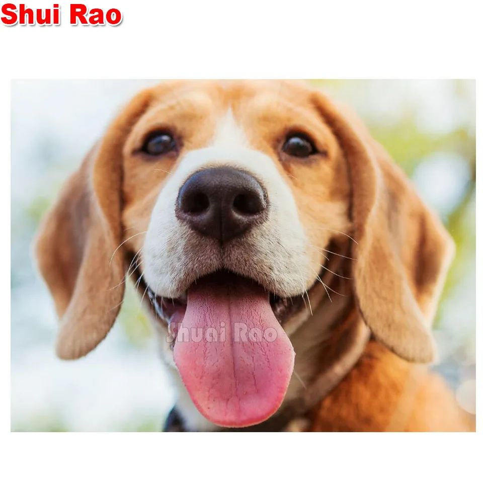 Beagle собака Алмазная мозаика алмаз искусство вышивка милый животный узор