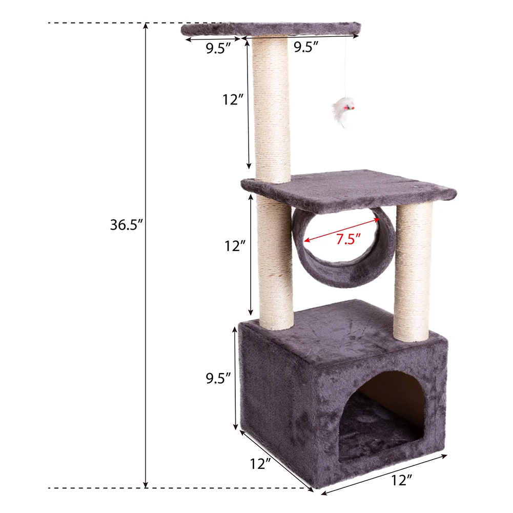 

Cat's Tree Tower Condo Scratcher Home Furniture Pets House Hammock Cats Climbing Furniture Pets House Hammock Cat's Tree Tower