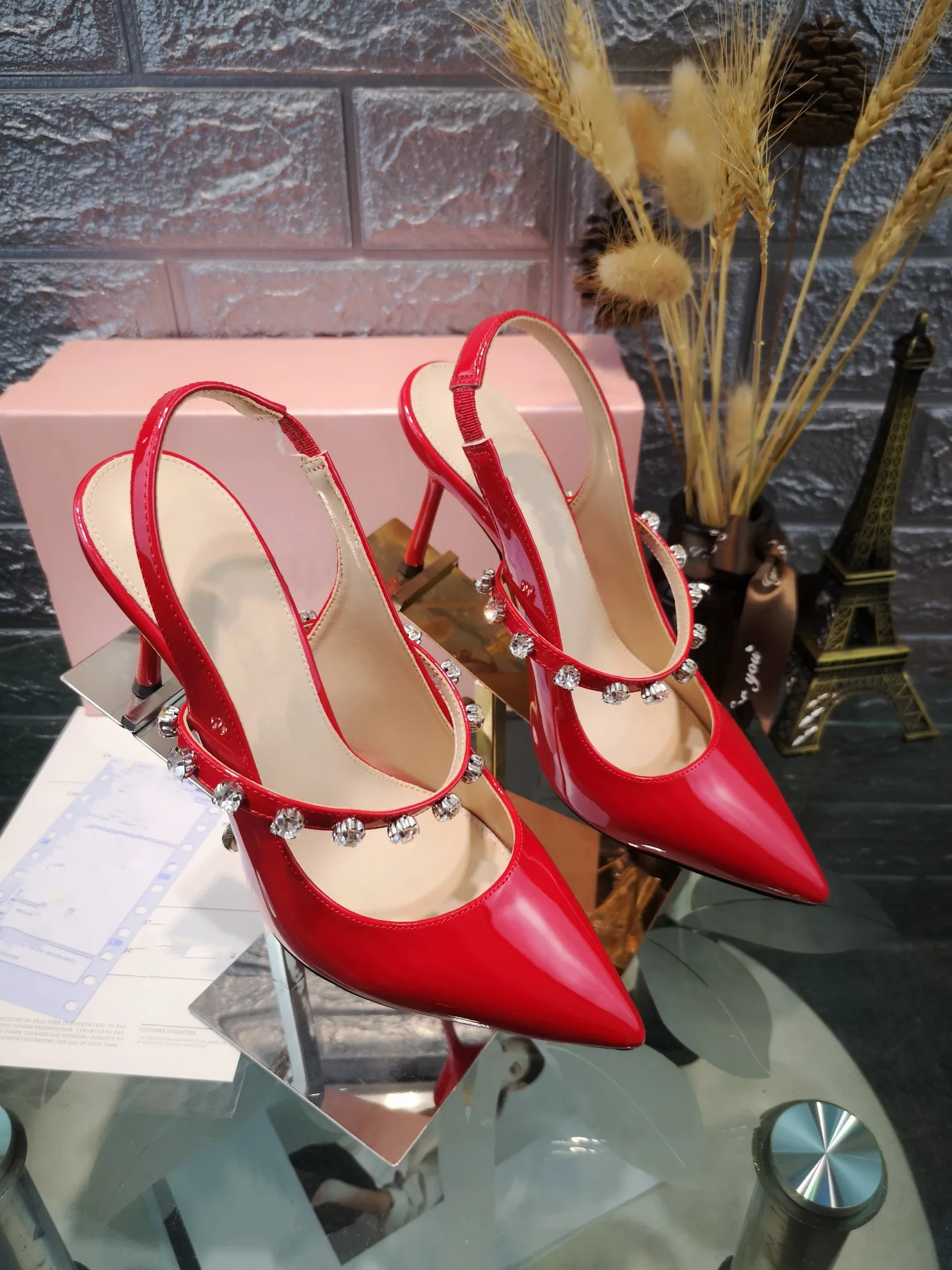 

Женские милые черные туфли на шпильке с острым носком и пряжкой, летние праздничные туфли на высоком каблуке