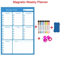 a3 size weekly planner magnetic for the refrigerator erasable whiteboard magnetic writing marker calendar board meal planner