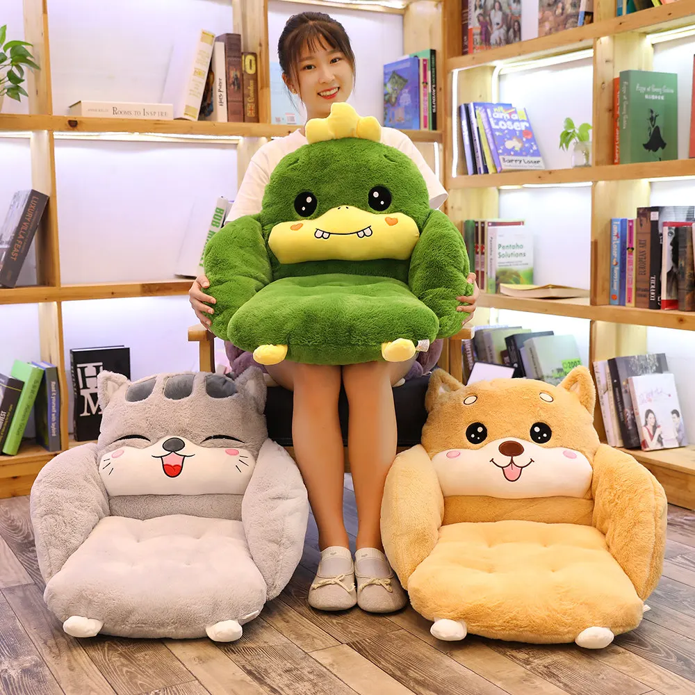 

55cm Soft Stuffed Animal Seat cushion Lovely Cartoon Chair Cushion for Home Decor Seat pillow