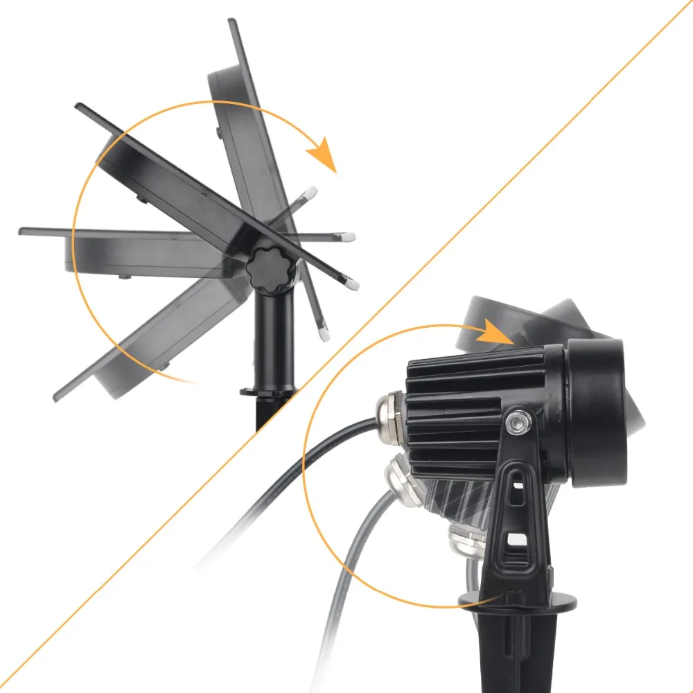 Светодиодный садовый светильник на солнечной батарее IP65 водонепроницаемая