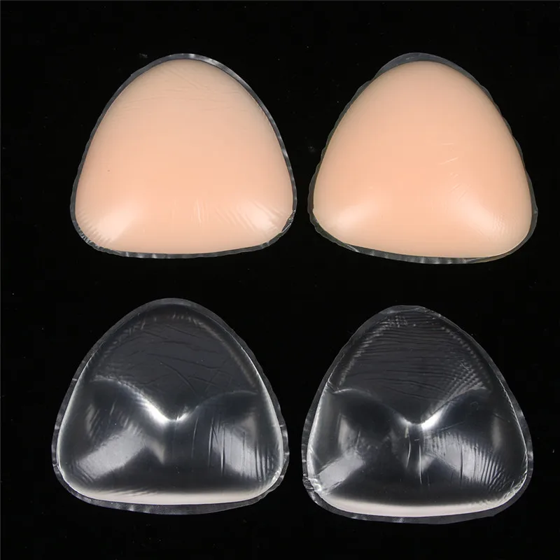 Лидер продаж силиконовый треугольный купальник-бикини бюстгальтер с вкладышами