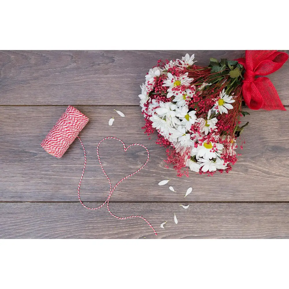 

Vinyl Custom Photography Backdrops Prop Flower and Wooden Planks Photography Background 191029STR-0003