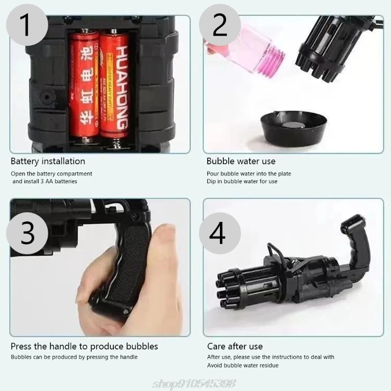 

2-in-1 Outdoor Bubble Maker Playing Toys Gatling Bubble Toy Bubble Blowing Machine Sports Outdoor Toy for Kids M05 21 Dropship