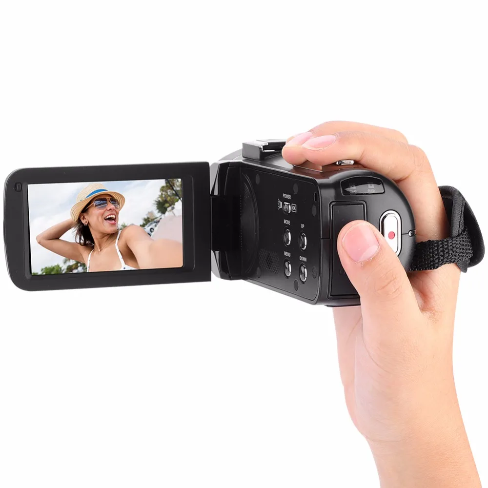 3 дюйма 4K HD видео Камера Wi-Fi Ночное видение 16x Zoom ультра-hd Сенсорный экран Цифровая видеокамера Камера комплект с пультом дистанционного управления Управление