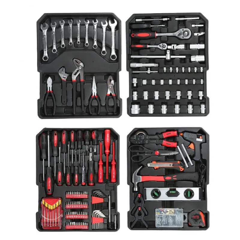 

1 Portable Trolley Aluminum Case And 725 Pieces Of Daily Maintenance Tools Commonly Used Spare Household Gadgets HWC