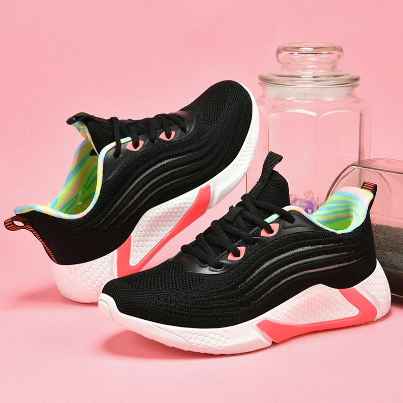 

Women Sneakers 2020 Casual Shoes Ladies Lace Up Platform Sneaker Woman Baskets Femme Breathable Running Shoes Sapatos De Mujer