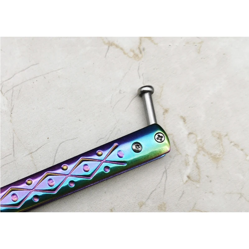 

Beginner Butterfly Knife Cs Go Games Knife Training Butterfly Knife Stainless Steel Knife No Edge Dull Tools Navaja Mariposa