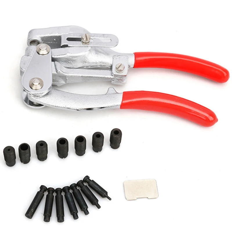 top Selling 16 PCS Hole Pliers Tool Stainless Steel Copper Aluminum Sheet Metal Leather Plastic Manual Punches 22*11*5cm | Инструменты