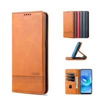 solid color magnetic wallet case for oppo a95 a94 a93 a92 a92s a91 a74 a73 a72 a55 a54 a53 a53s 5g 4g card slot shockproof cases