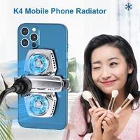 k4 mobile phone radiator semiconductor temperature display dual cooling fan cell phone cooler heat sink for smart phone cooler