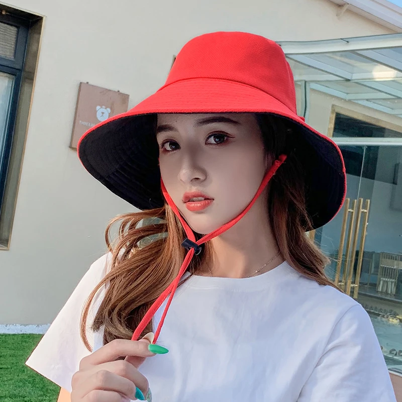 Шляпка от солнца с широкими полями женская Пляжная Панама в полоску складная