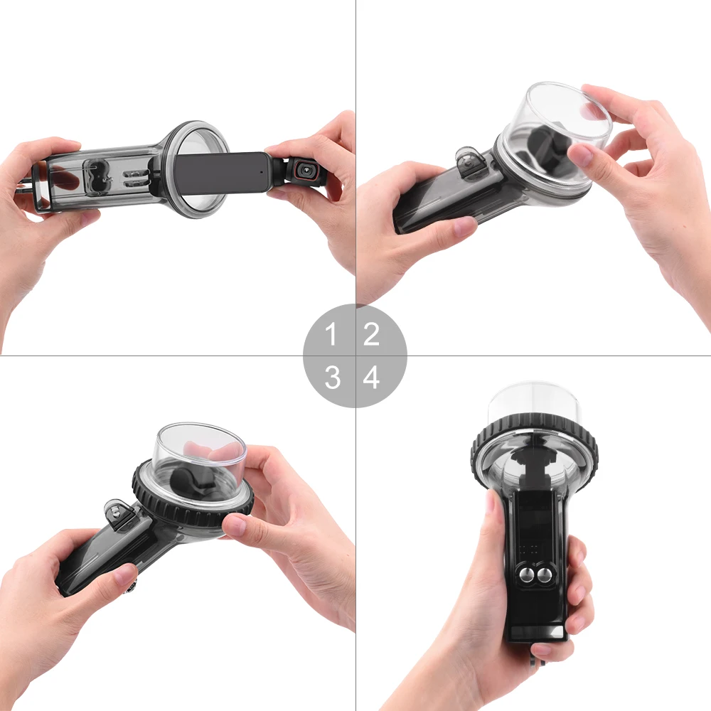 

Водонепроницаемый чехол для DJI Pocket 2 поддерживает водонепроницаемость на глубине до 60 м