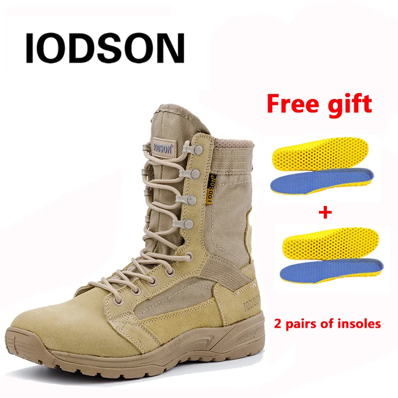 

Spring and Autumn Military Tactical Boots Male Air-permeable Special Operational Desert Operational Ankle Boots Army Boots