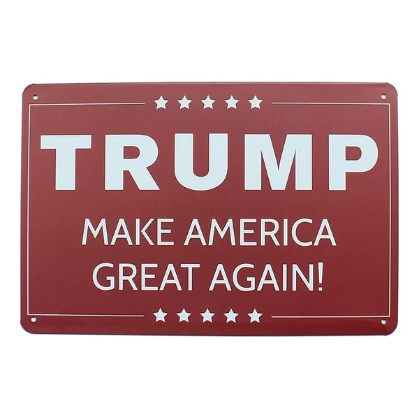 

President Trump Make America Great Metal Tin Sign Posters Wall Decor 20X30CM Tin Sign