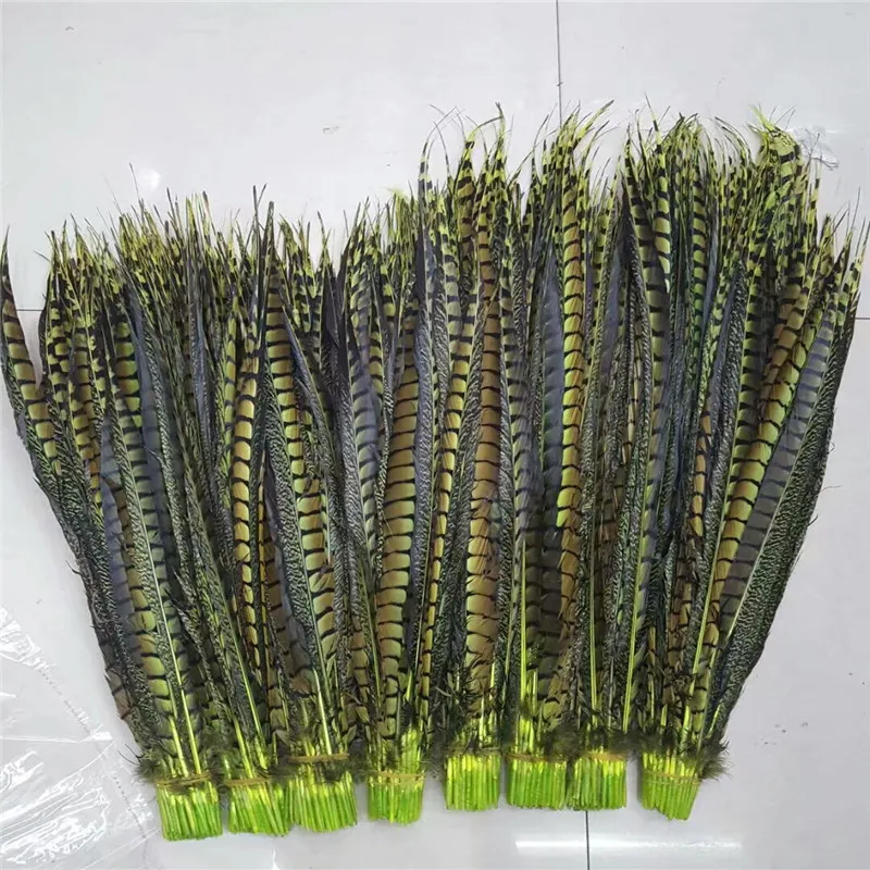 

Factory 100pcs/lot Nature Pheasant Feathers 70-80inch/28-32CM Christmas Home Craft Celebration DIY Decoration Plumas