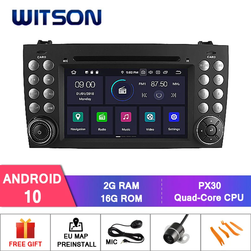 Германия запас! WITSON Android 10 автомобильный DVD GPS для BENZ SLK200/SLK280 SLK35/SLK55 FLASH + DVR/WIFI DAB
