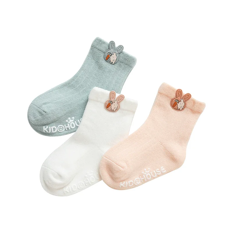 3 Pairs/Lot Infant Sock Cute Cartoon Accessories Baby Socks Dispensing Glue Non-slip Boys Girls Baby Socks Floor Socks Kids Sock