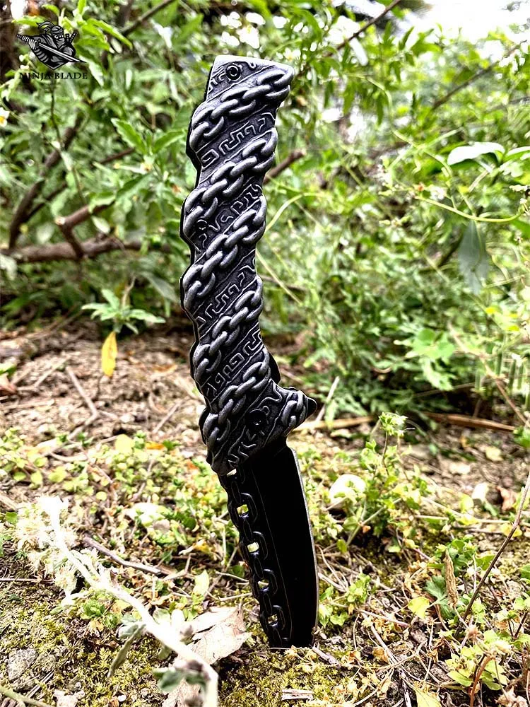 Походный карманный нож Hell Chain повседневный с лезвием ниндзя | Инструменты