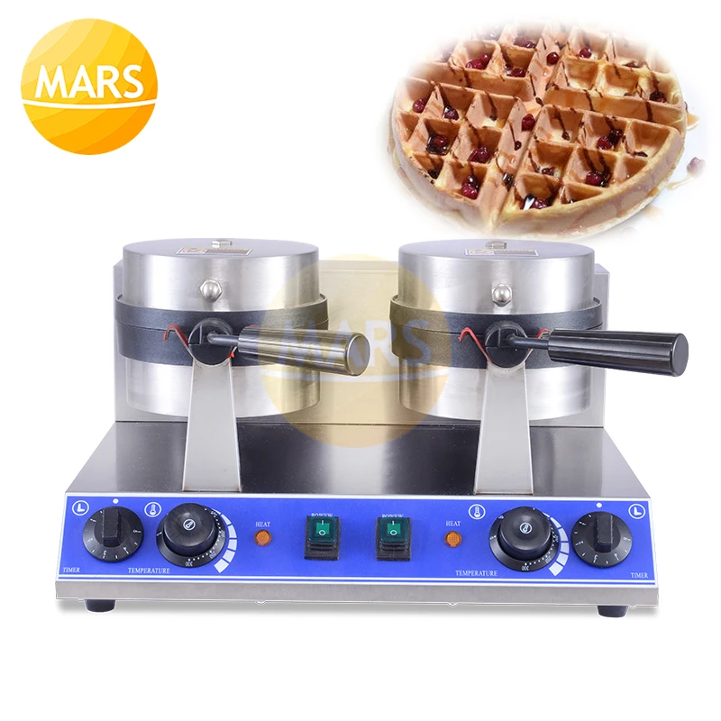 Online Elettrico Waffle Maker Ruotare Cialda Vaschetta Di Cottura Della Torta Uovo Forno Waffle Pancake Maker Non-Bastone Cialde Maker Mold Colazione Macchina