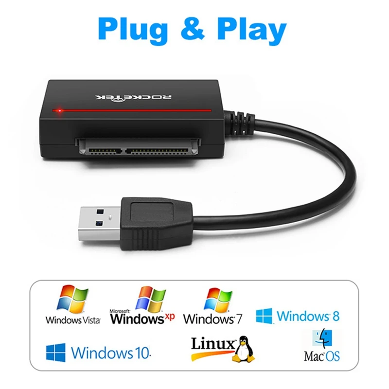 Rocketek CFast 2 0 Устройство чтения USB 3 к SATA адаптеру карта и 5 дюймовый жесткий диск